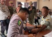 Polres Barsel Gelar Gelar Bakti Kesehatan Donor Darah di RSUD